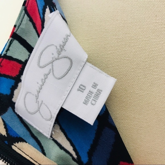 Jessica Simpson Multi Racerback Dress- Size 10 - Picture 7 of 7